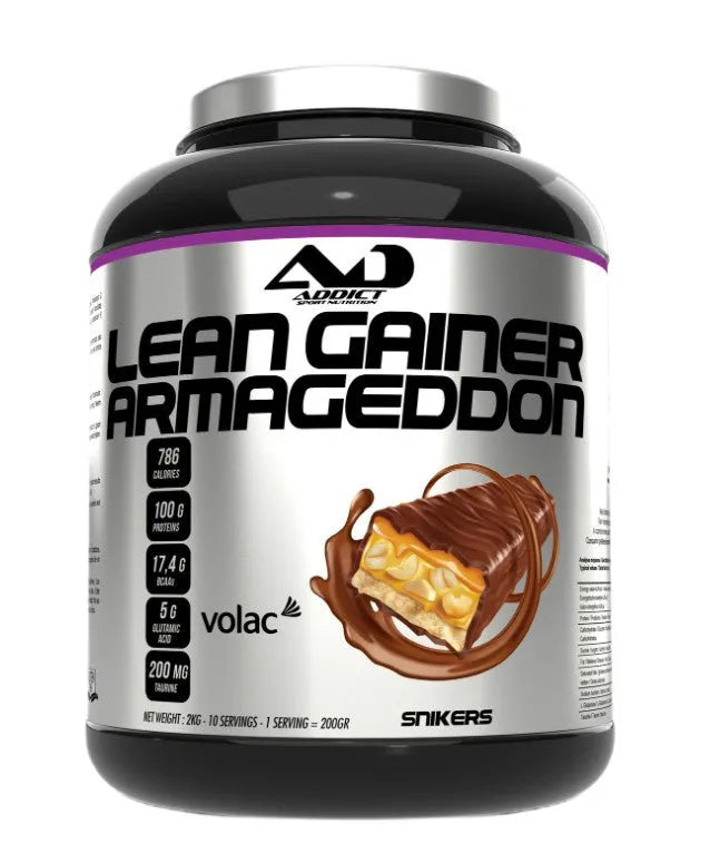 Lean Gainer Armageddon Snikers - 2000g - Addict Sport Nutrition - Sporto papildai