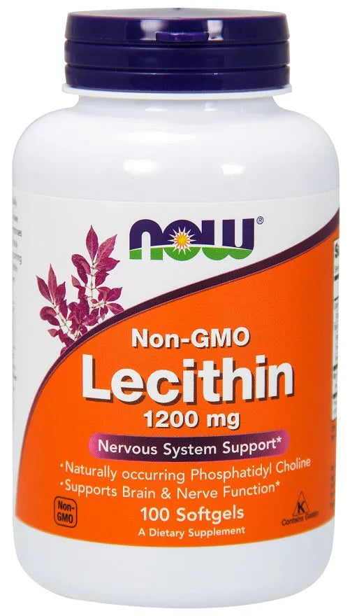 Lecithin 1200mg Non-GMO - 100 softgels - NOW Foods - Papildai