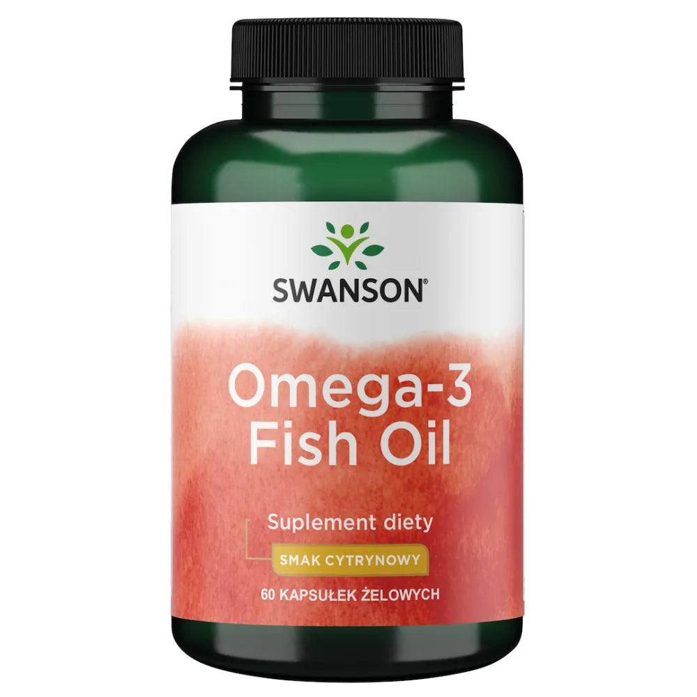 LEMON FLAVOR OMEGA-3 FISH OIL 60 SGL - Swanson - Papildai