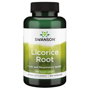 Licorice Root - Saldymedžio šaknis - 450 mg - N100 - Swanson - Papildai