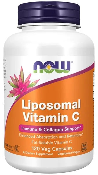 Liposomal Vitamin C - 120 vcaps - NOW Foods - Papildai