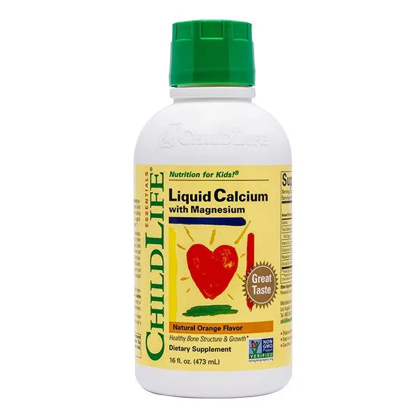 Liquid Calcium with Magnesium Natural Orange - 473 ml - ChildLife - Papildai
