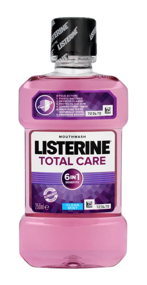 Listerine Total Care Mouthwash 6in1 - Švarus Mėtos 250ml - Kosmetika