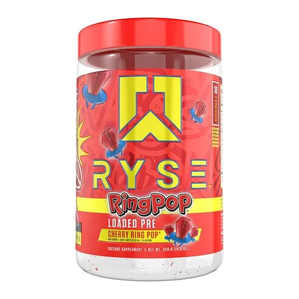 Loaded Pre Cherry Ring Pop - 420g - RYSE - Sporto papildai