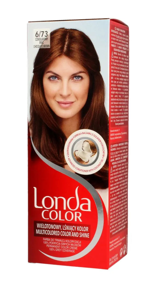 Londacolor Cream Hair Dye No. 6/73 Rudas Šokoladas 1op. - Kosmetika