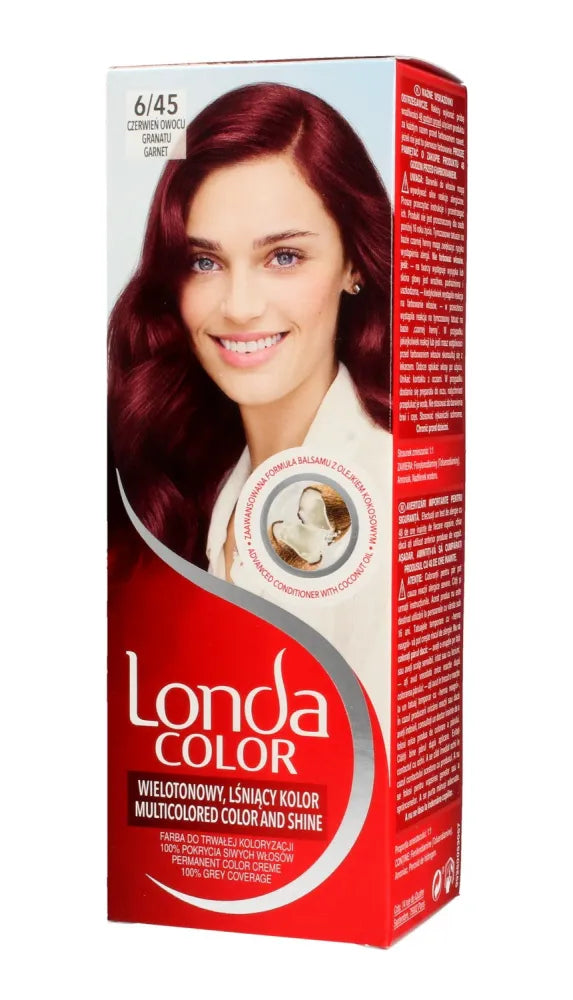 Londacolor Cream plaukų dažai Nr. 6/45 Granatų raudona 1op. - Kosmetika