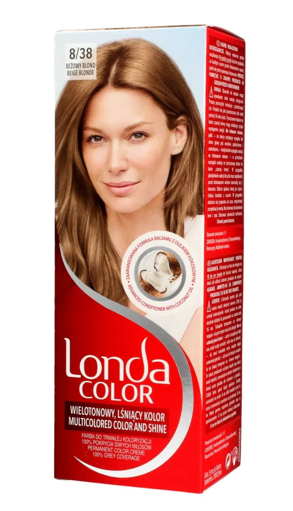 Londacolor Cream plaukų dažai Nr. 8/38 šviesiai rudas 1op. - Kosmetika
