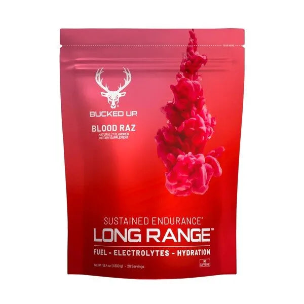 Long Range Blood Raz - 1600g - Bucked Up - Sporto papildai
