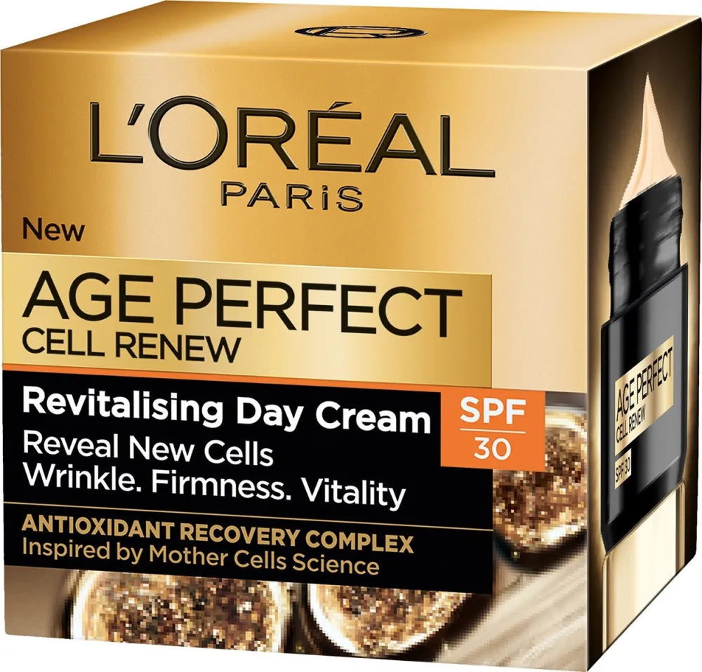 Loreal Age Perfect Cell Renew Revitalizing Anti-Wrinkle Cream SPF30 dienai 50ml - Kosmetika