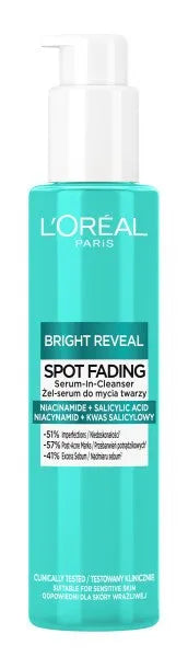 LOREAL Bright Reveal Gel -Veido valymo serumas 150ml - Kosmetika