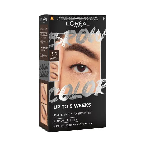 LOREAL Brow Color Eyebrow Coloring Set - 3.0 Tamsus Rudas 1op. - Kosmetika