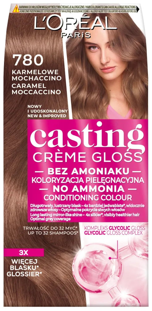 LOREAL Casting Creme Gloss Cream Colour No. 780 Caramel Mochaccino - Kosmetika