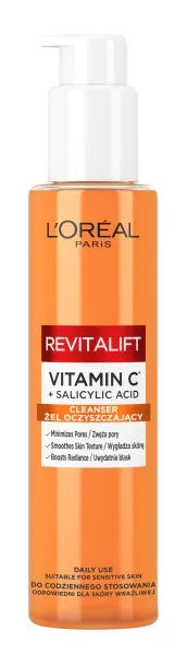 LOREAL DERMO REVITALIFT CLINICAL Vit C valymo gelis - Kosmetika
