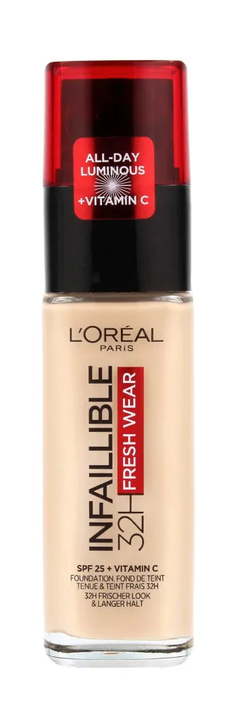 Loreal Infallible 24H Fresh Wear Foundation Nr. 125 Natūralus Rožinis 30ml - Kosmetika