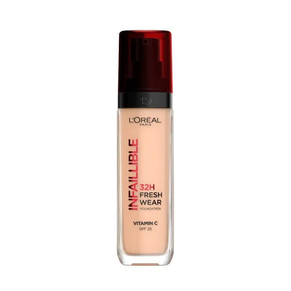 LOREAL Infallible 32H Fresh Wear Foundation Nr. 110 Rožinė Vanilė 30ml - Kosmetika