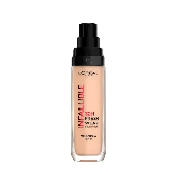 LOREAL Infallible 32H Fresh Wear Foundation Nr. 110 Rožinė Vanilė 30ml - Kosmetika