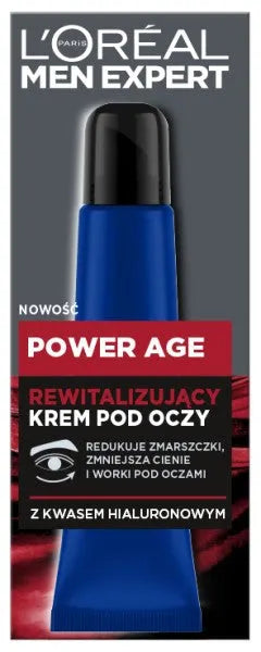 Loreal Men Expert Power Age Revitalizuojantis Paakių Kremas Vyrams 15ml - Kosmetika