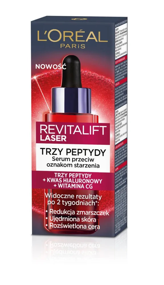 LOREAL Paris Revitalift Laser Anti-wrinkle serum with three peptides 30 ml - Kosmetika