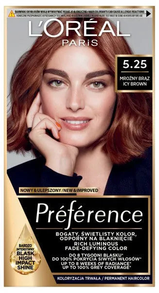 LOREAL Preference Plaukų spalva 5.25 - Šaltas rudas 1 vnt. - Kosmetika