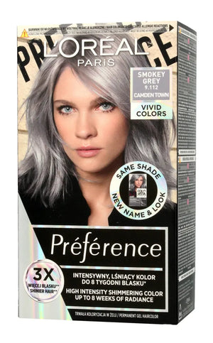 Loreal Preference Vivid Colors Plaukų dažai Nr. 9.112 Dūminė pilka (Camden Town) 1op. - Kosmetika