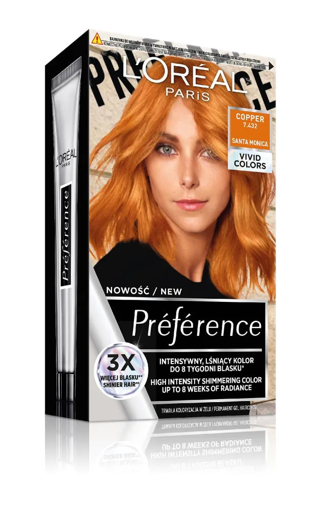 LOREAL PREFERENCE VIVIDS 7.432 Varis - Kosmetika
