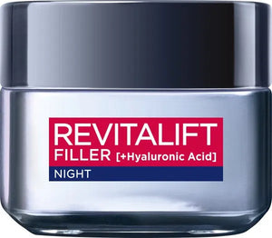 Loreal REVITALIFT FILLER [HA] Naktinis kremas 50ml - Kosmetika