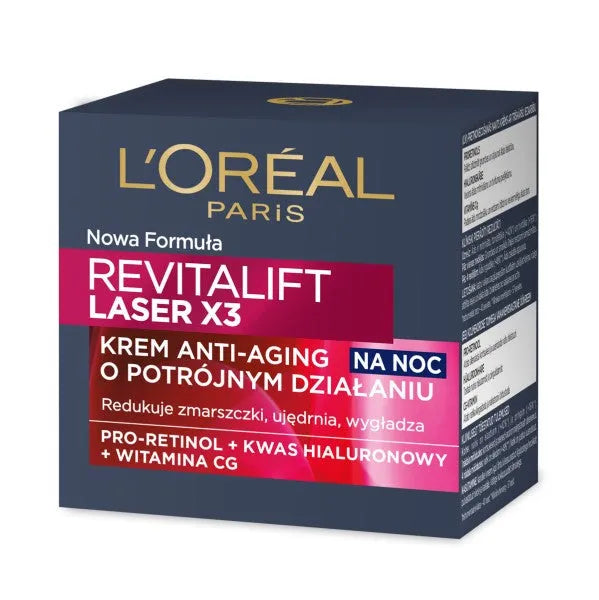 Loreal REVITALIFT LASER Naktinis Kremas - Kosmetika