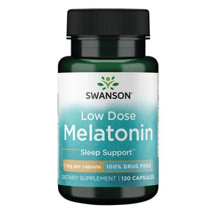 Low Dose Melatonin - 1 mg - N120 - Melatoninas - Swanson - Papildai