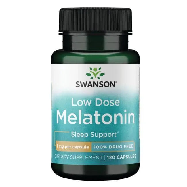 Low Dose Melatonin - 1 mg - N120 - Melatoninas - Swanson - Papildai