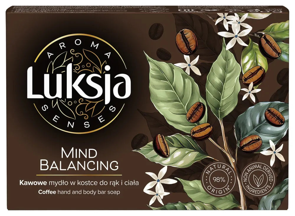 LUKSJA Aroma Senses Mind Balancing Coffee soap bar for hands and body 90 g - Higiena