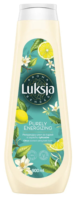 LUKSJA Aroma Senses Purely Energizing Nourishing bath liquid with citrus scent 900 ml - Kosmetika