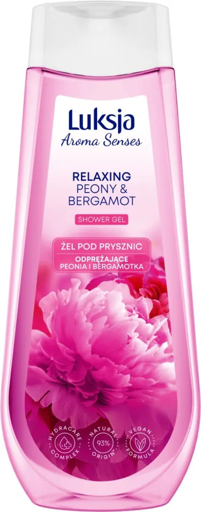 Luksja Aroma Senses Raminašas Dušo Gelis - Peonija ir Bergamotė 500ml - Kosmetika