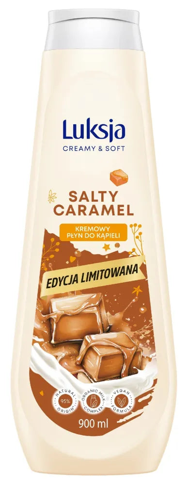 LUKSJA Creamy & Soft Bath Liquid - Sūrus karamelė 900 ml - Kosmetika