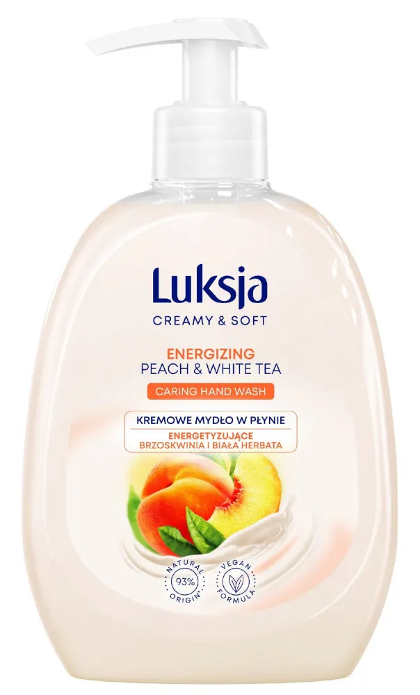 Luksja Creamy & Soft Energizing Liquid Soap Persikas ir Baltieji Arbatos 500ml - Kosmetika