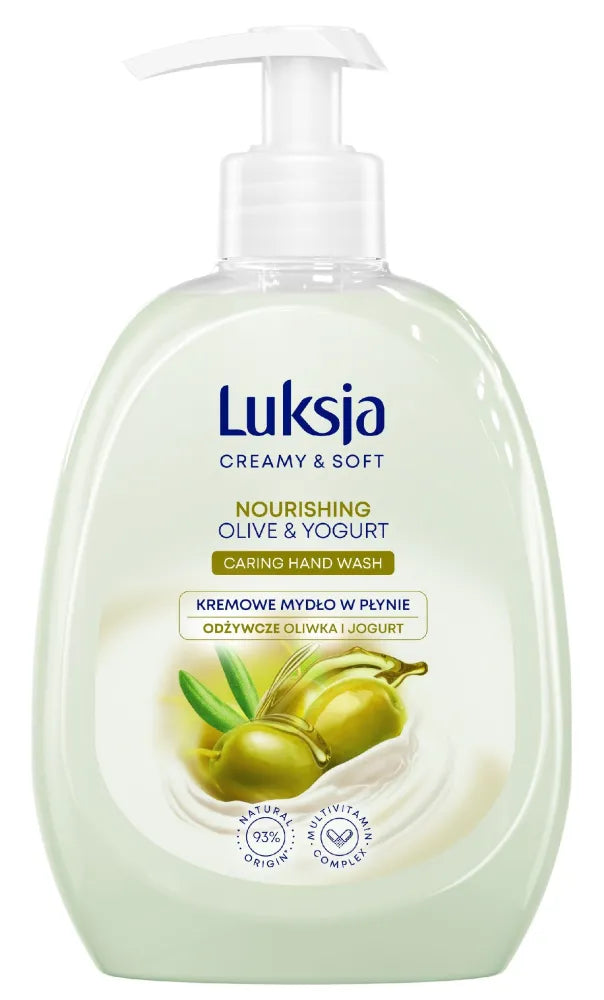 Luksja Creamy & Soft Maitinantis Kremas Skystas Muilas su Alyvuogėmis ir Jogurtu 500ml - Kosmetika
