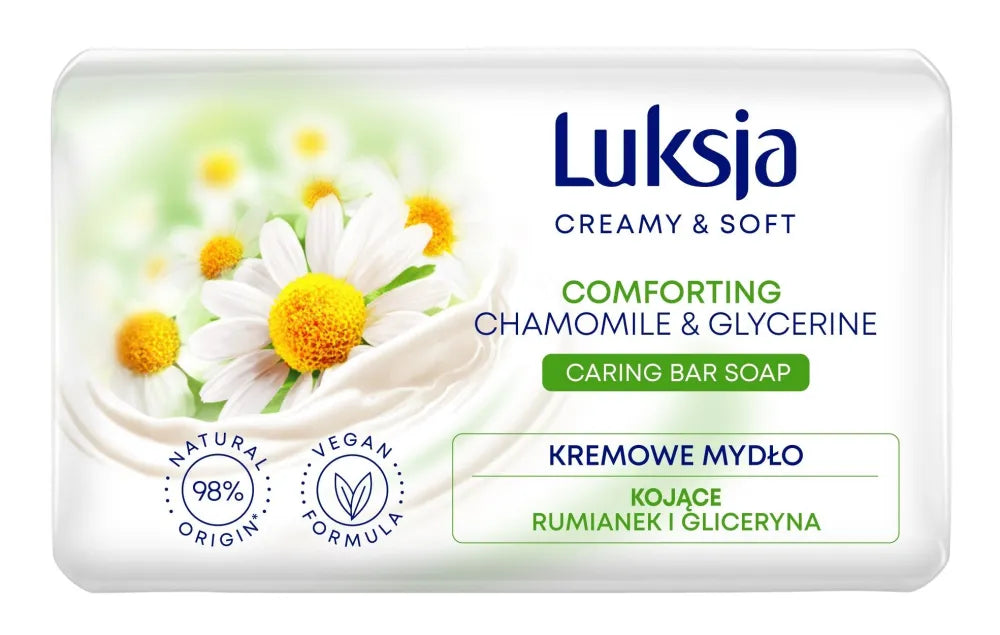 Luksja Creamy & Soft Soothing Bar Soap Ramunėlė ir Glicerinas 90g - Kosmetika