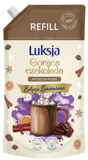 LUKSJA Hot Chocolate Liquid Soap - 900 ml refill - Kosmetika