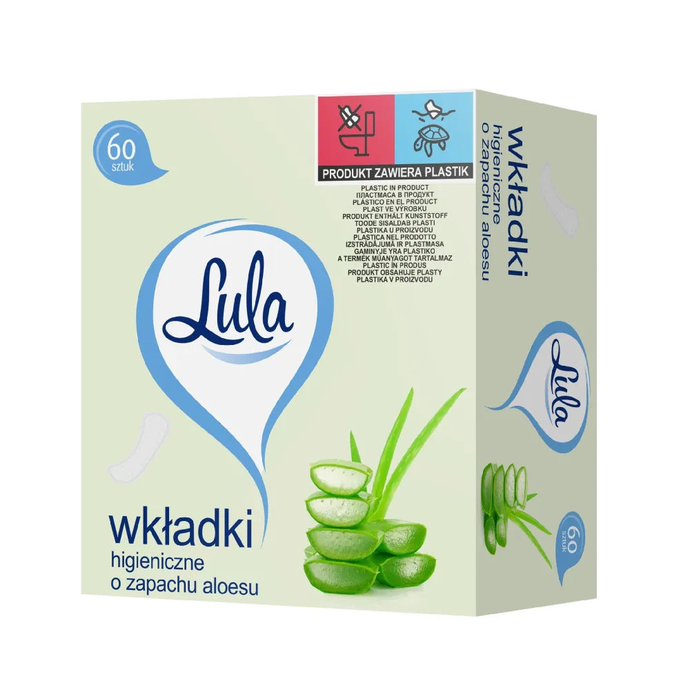 LULA Aloe kvapo higieniniai įklotai 1 pakuotė - 60 vnt. - Kosmetika