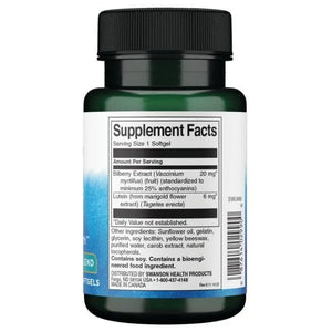 Lutein & Bilberry - Liuteinas ir mėlynės - N120 - Swanson - Papildai