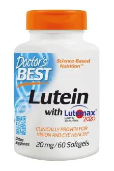 Lutein with Lutemax 20mg - 60 softgels - Doctor’s Best - Papildai