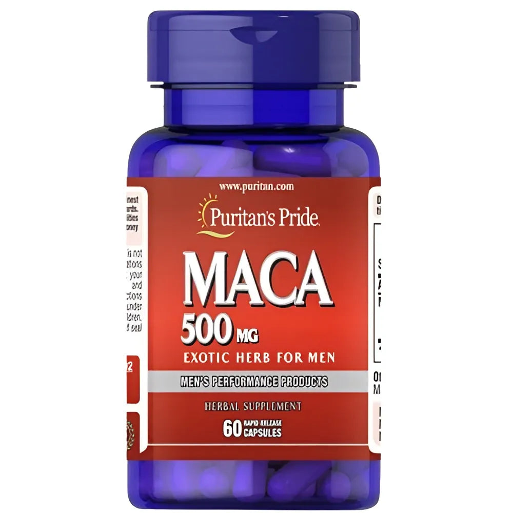 Maca 500mg - 60 caps - Puritan’s Pride - Papildai