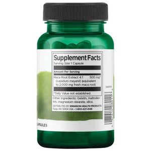 Maca - Peruvinė Pipirnė - 500 mg - N60 - Swanson - Papildai