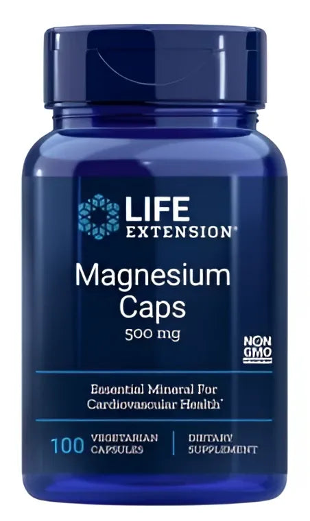 Magnesium Caps 500mg - 100 vcaps - Life Extension - Papildai