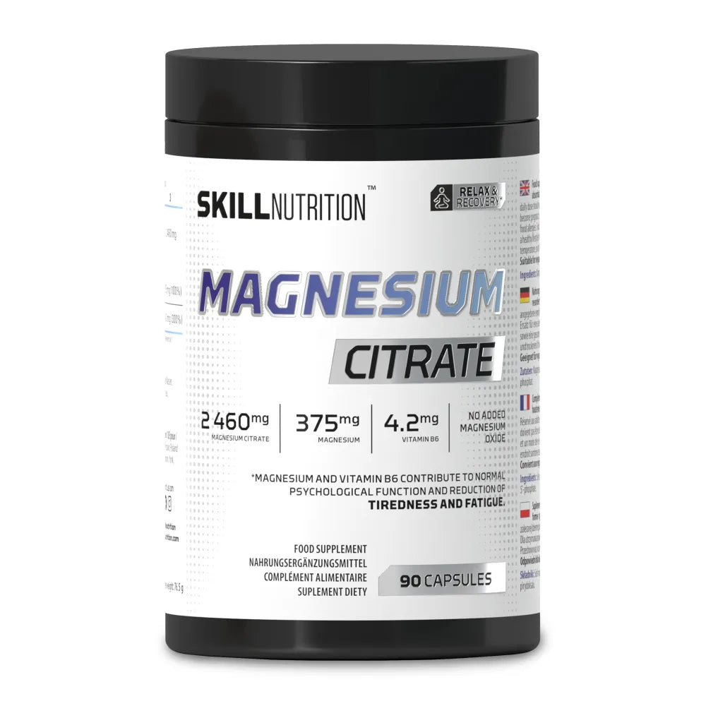 Magnesium Citrate - 90 caps - Skill Nutrition - Sporto papildai
