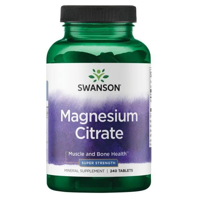 Magnesium Citrate - Magnio citratas - N250 - Swanson - Papildai