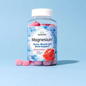 Magnesium Gummies - Magnio guminukai - Arbūzo skonio - N120 - Swanson - Papildai