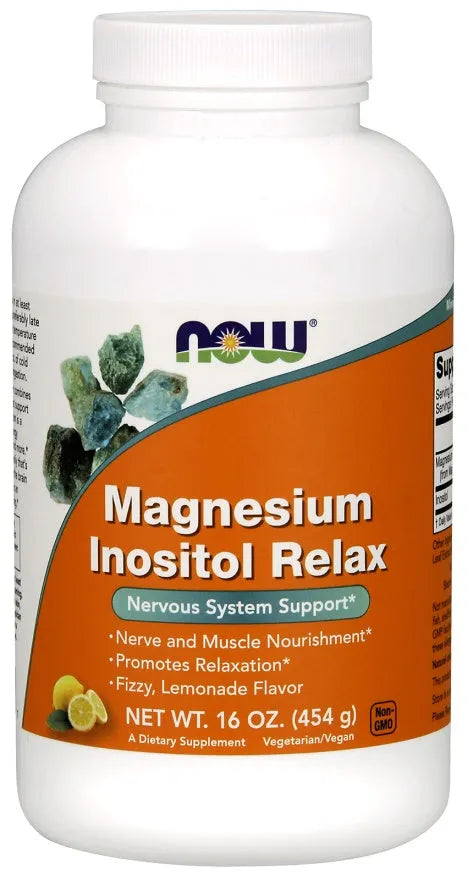 Magnesium Inositol Relax Powder - 454g - NOW Foods - Papildai