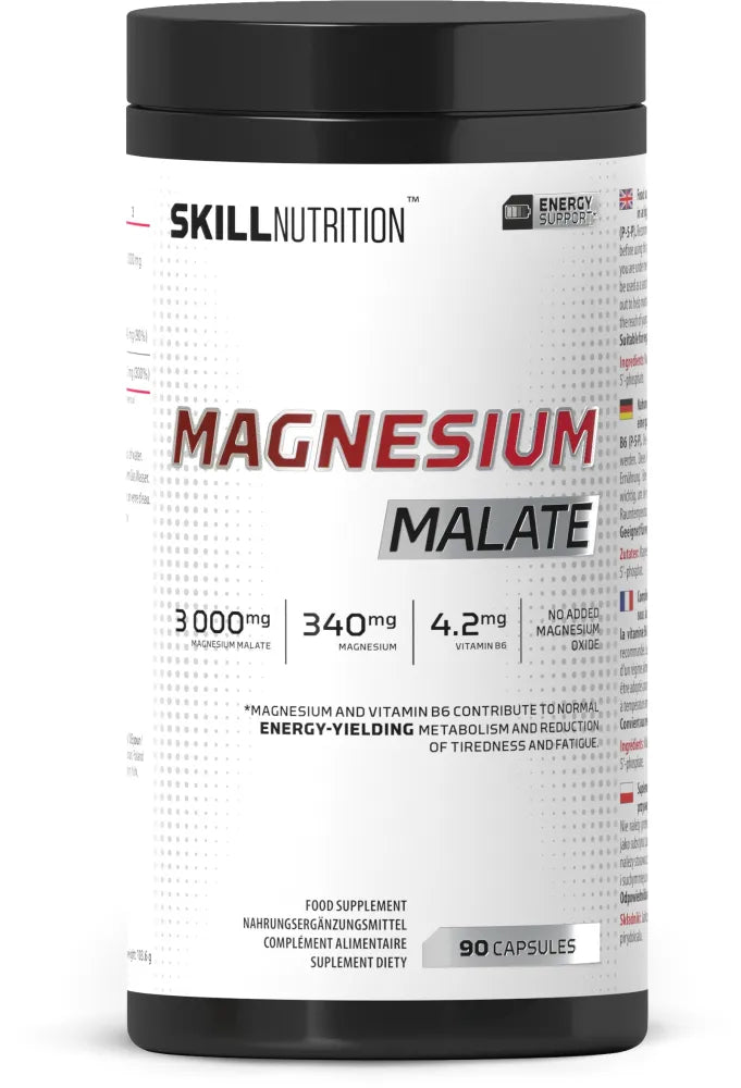 Magnesium Malate - 90 caps - Skill Nutrition - Sporto papildai