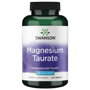 Magnesium Taurate - Magnio tauratas - 100 mg - N120 - Swanson - Papildai