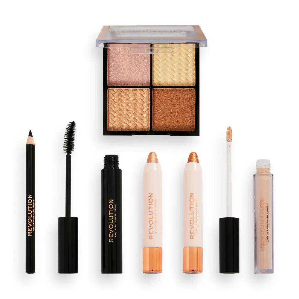 Makeup Revolution Get The Look Christmas Set - Metalinis Blizgesys 1 pak. - Kosmetika